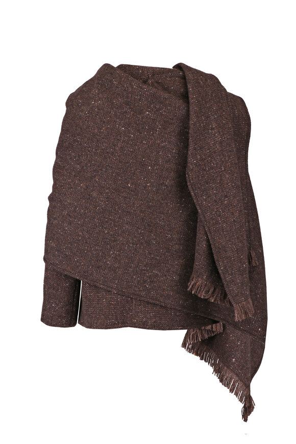 Ralph Lauren Alira Brown Donegal Tweed Jacket - view 2