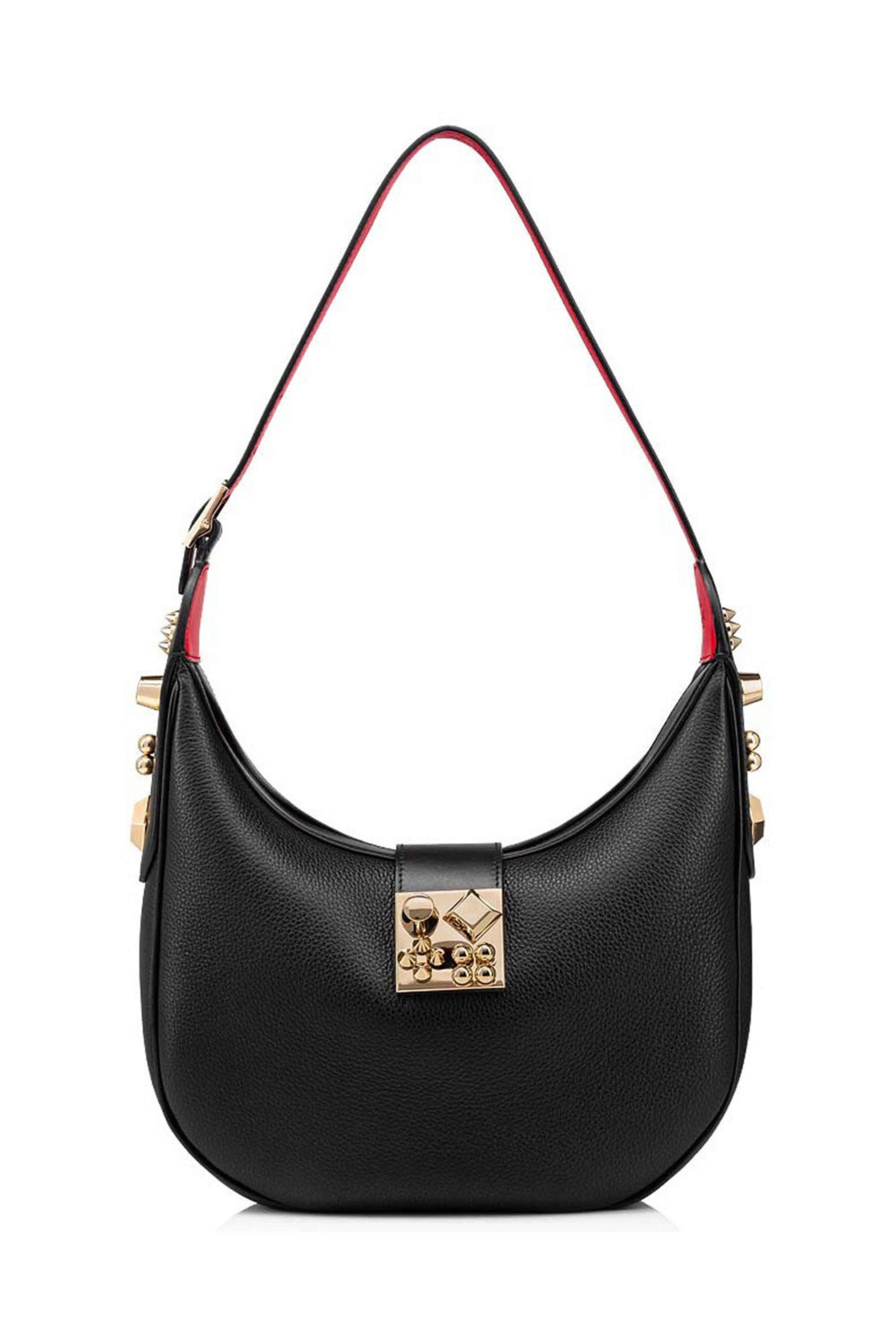 ショルダーバッグ・ポシェット Christian Louboutin Shoulder bags Black Funky - Crossbody bag - Calf leather and spikes - Black