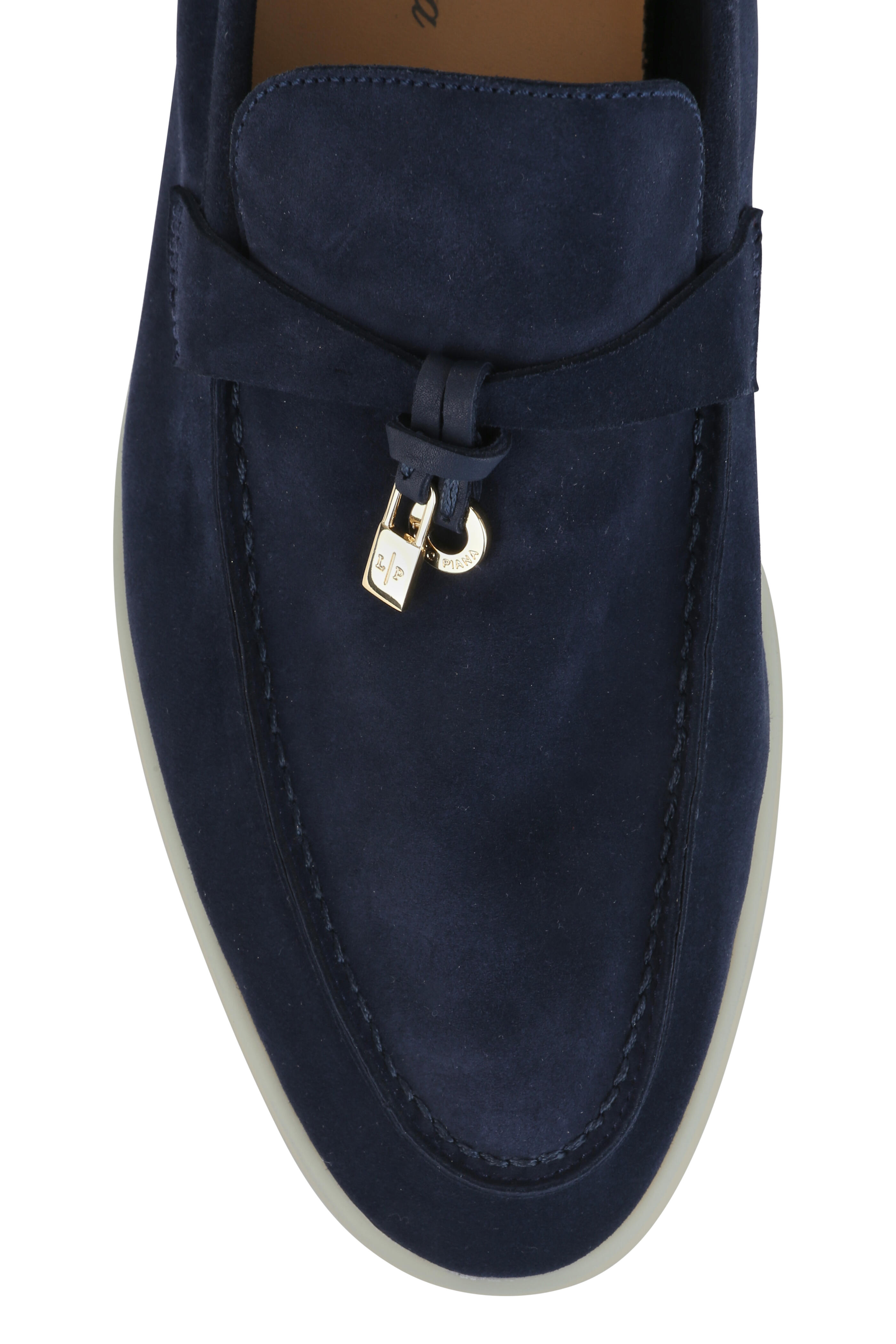 Loro Piana - Summer Charms Walk Blue Suede Loafer