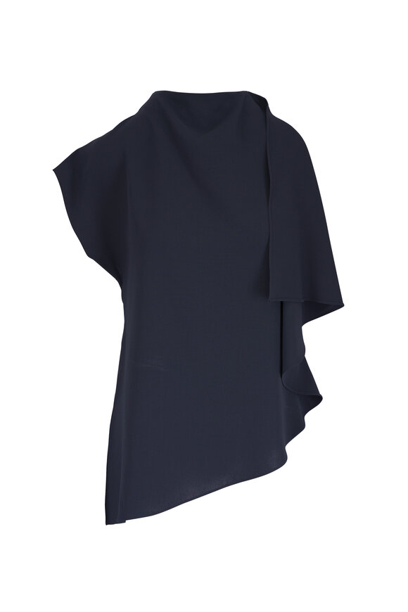 KZ_K Studio Basel Midnight Blue Handkerchief Blouse
