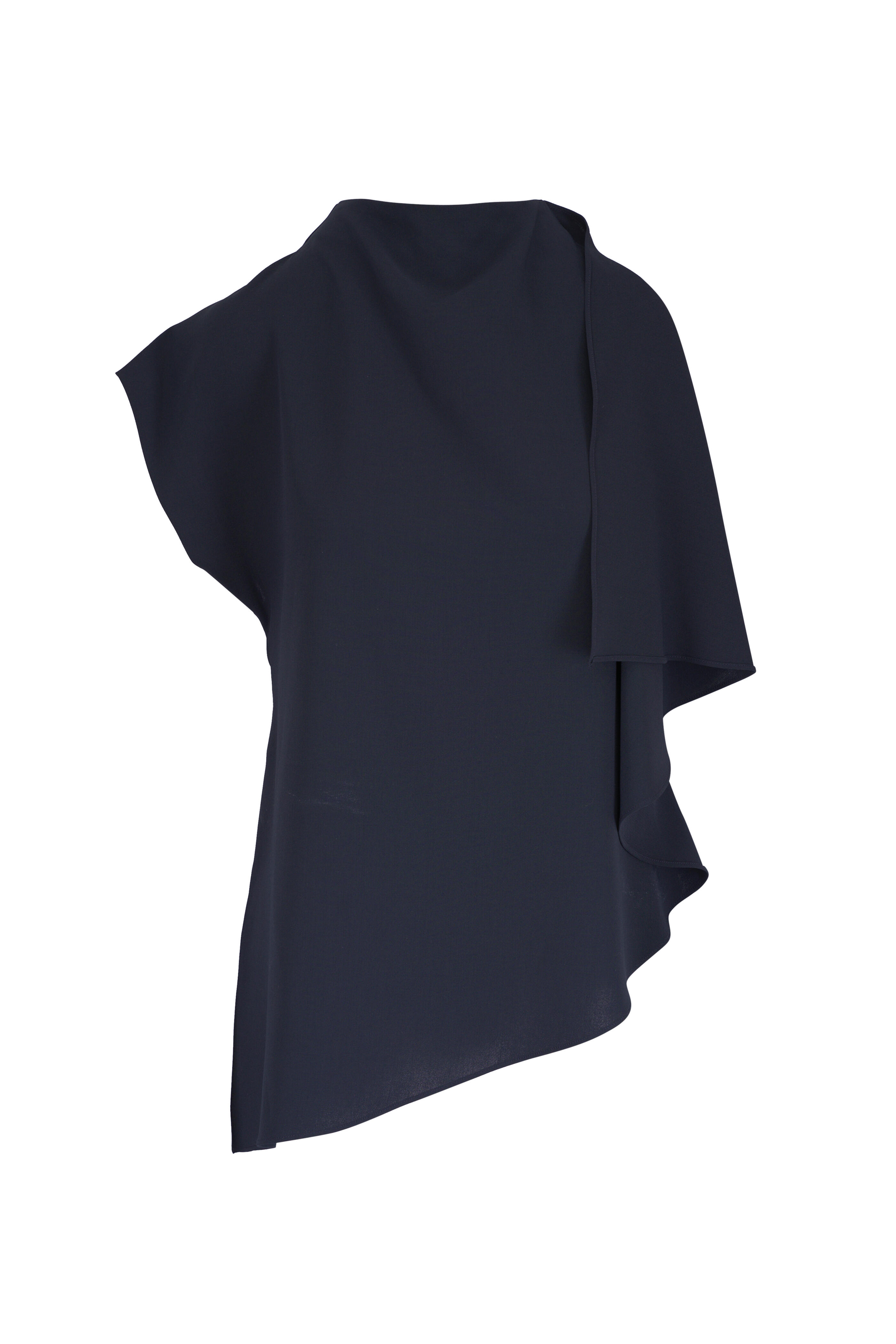 KZ_K Studio - Basel Midnight Blue Handkerchief Blouse