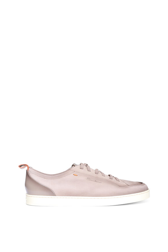 Santoni Montecarlo Sand Suede Lace Up Sneaker - view 3