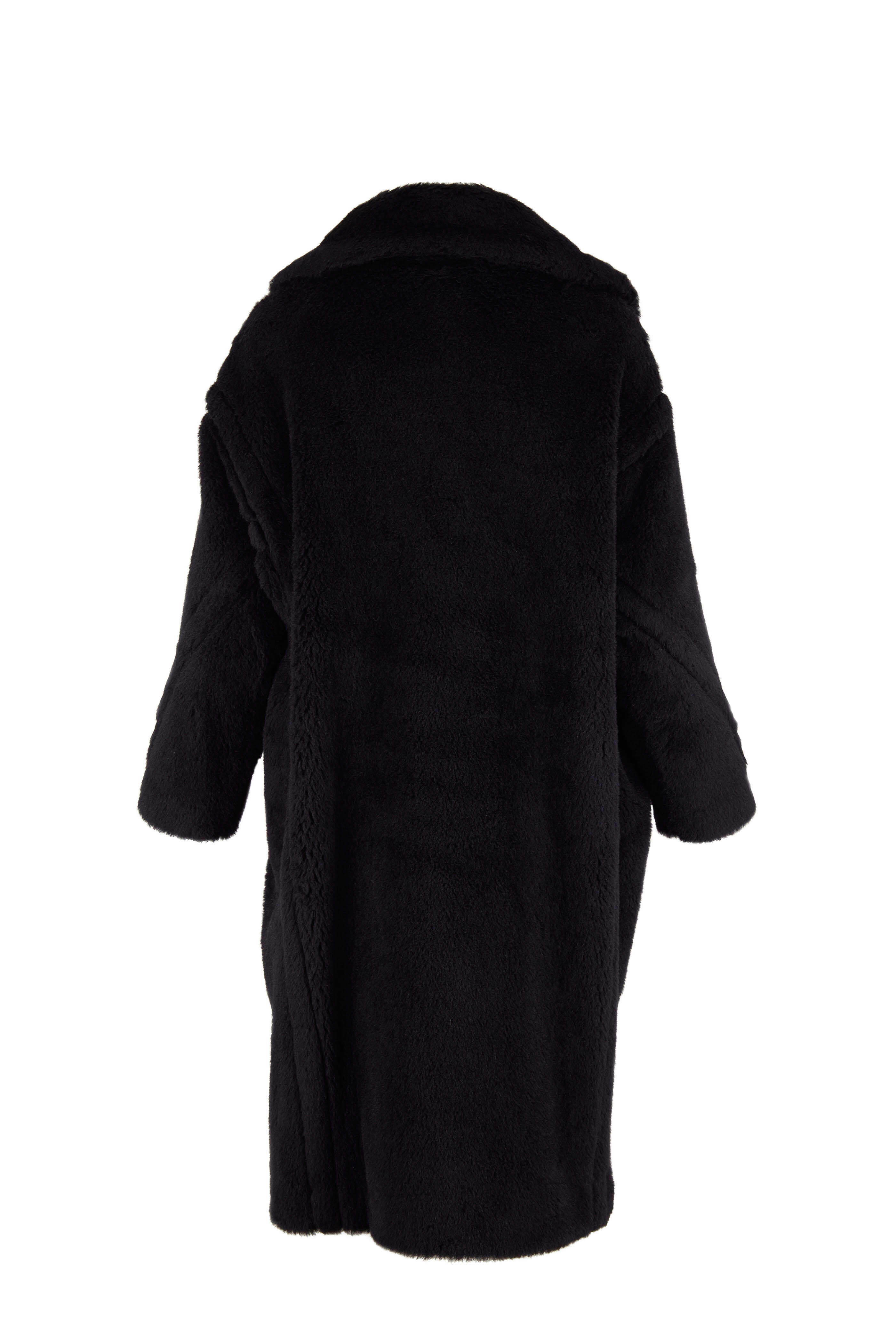 Max Mara - Tedgirl Black Alpaca, Wool & Silk Coat