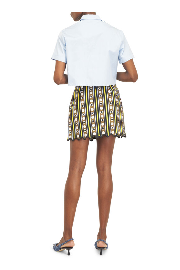 La DoubleJ Baia Sanctuary Brown Rustic Cotton Mini Skirt - view 3