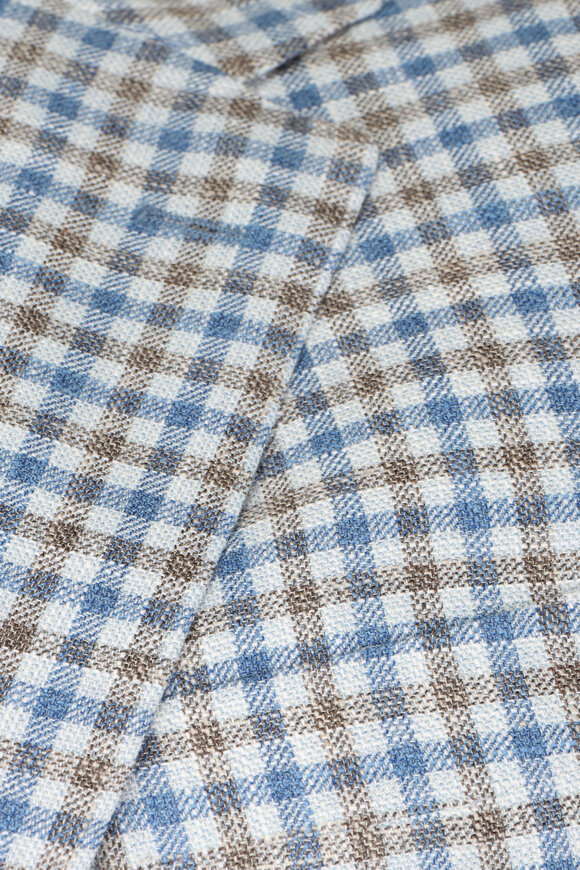Sartorio Blue & Gray Check Sportcoat - view 3