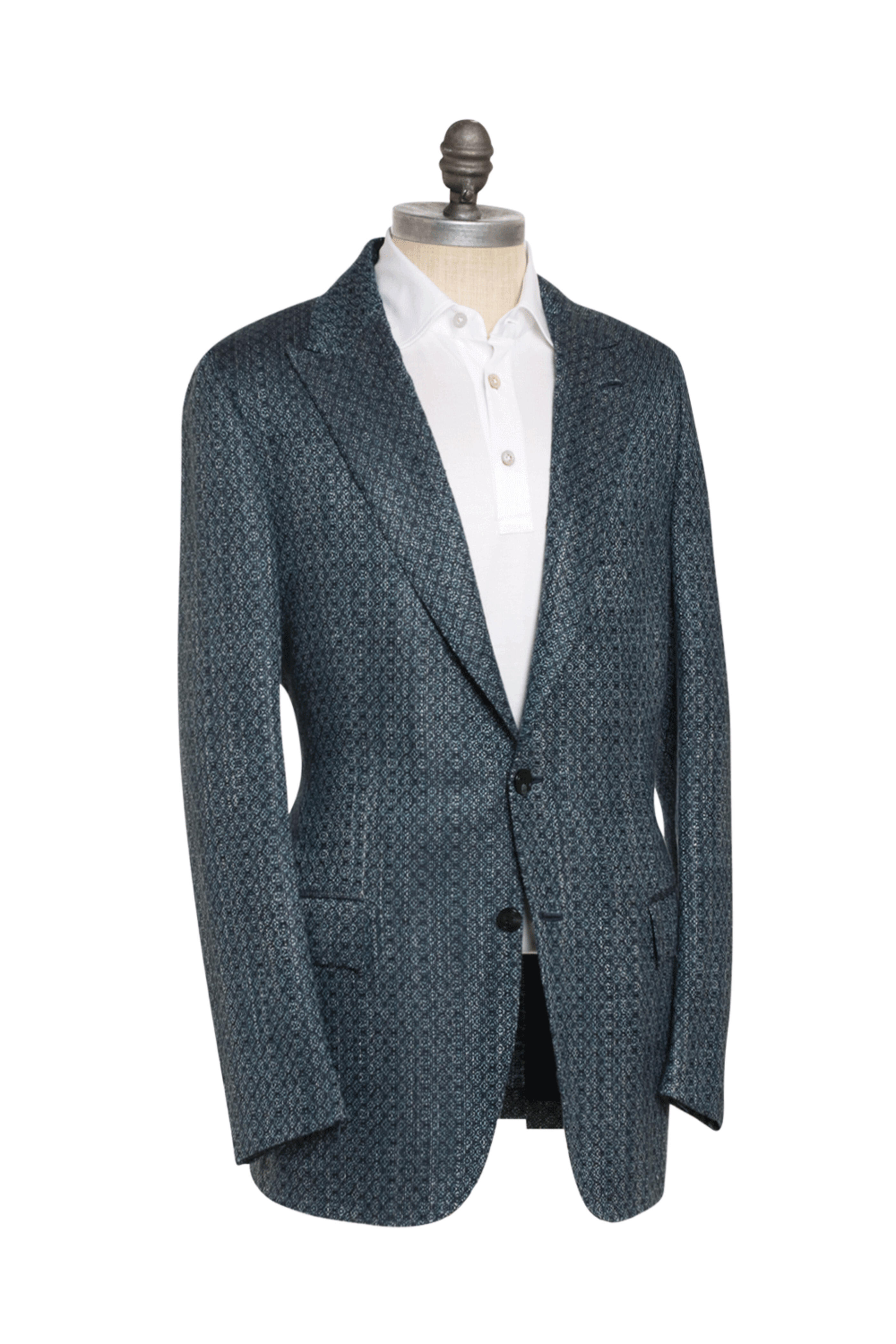 Kiton - Verde Melange Medallion Sportcoat