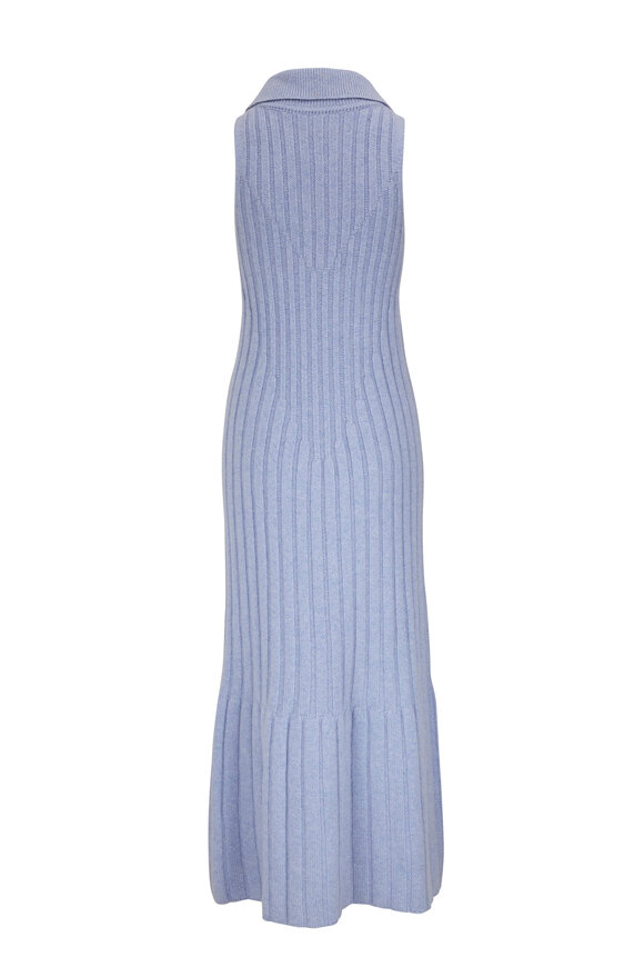 Khaite - Giselle Light Blue Cashmere Dress