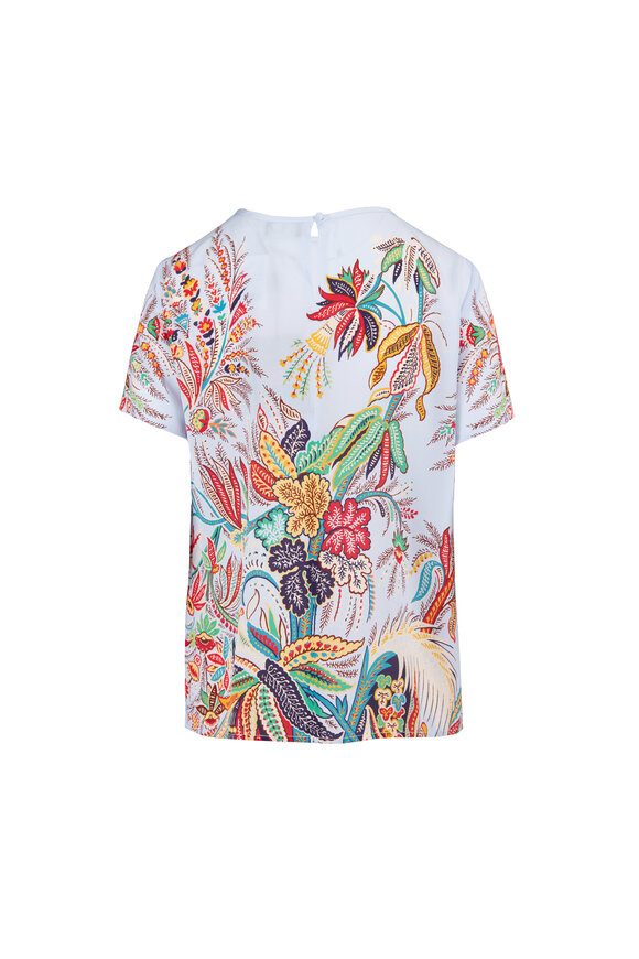 Etro Multicolor Silk Paisley Top - view 2