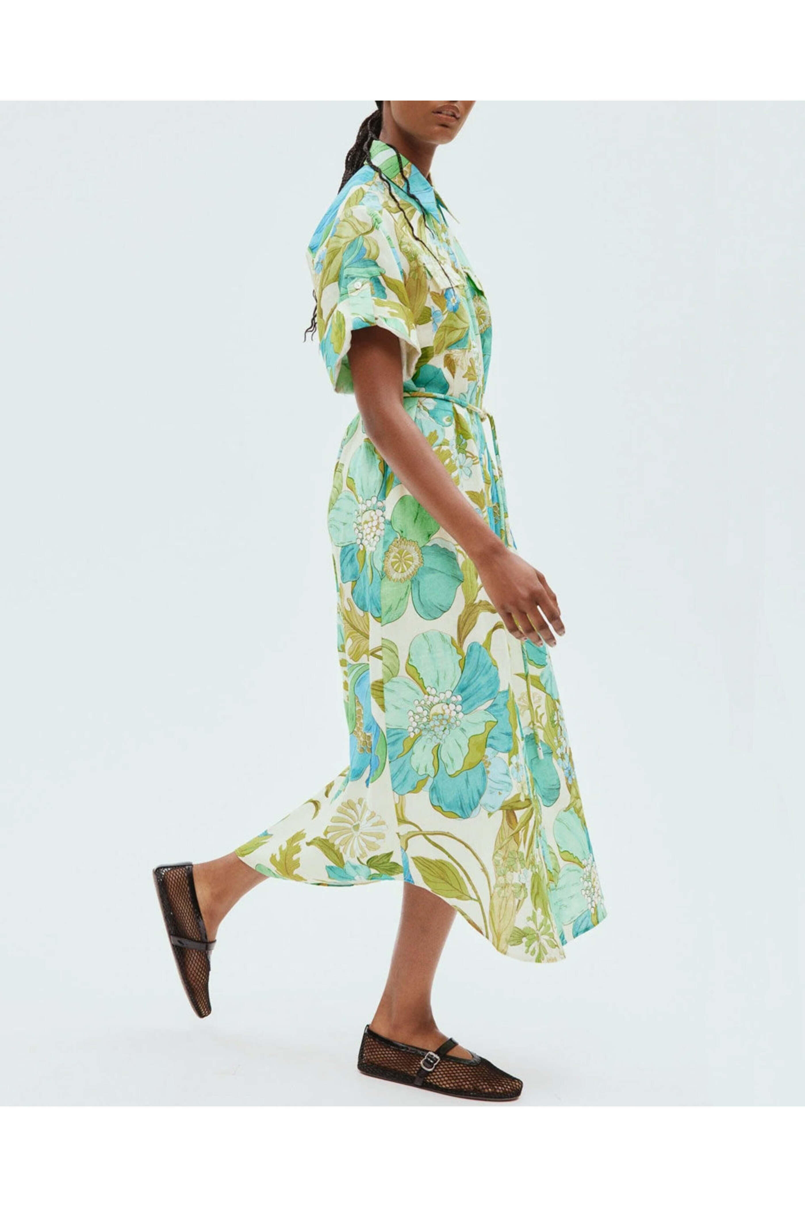 Alémais - Blue Janis Shirt Dress