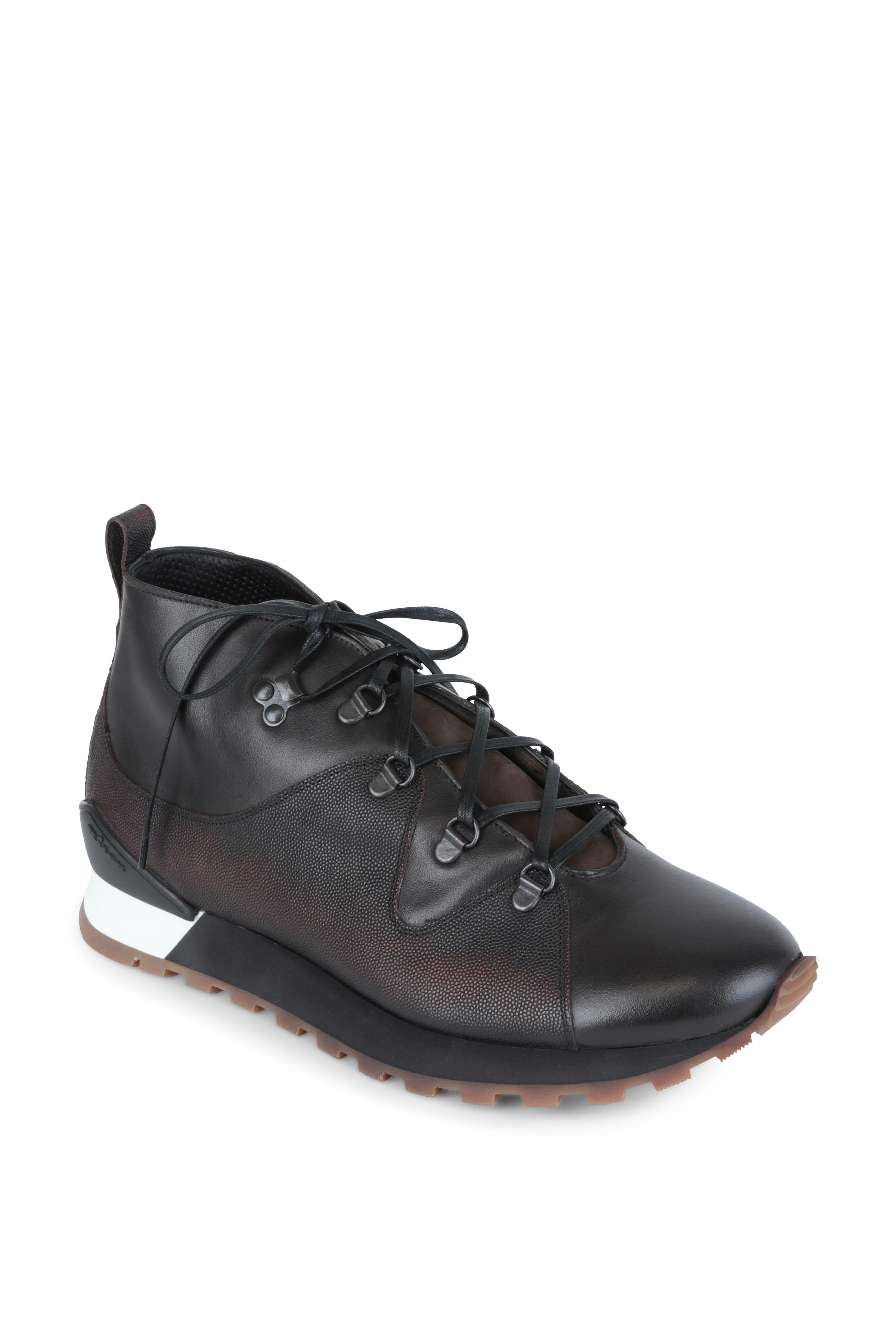 Kiton - USRockn Dark Brown Leather Hiking Boot