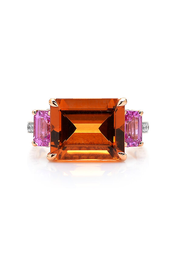 Paolo Costagli - 18K Rose Gold Gemstone Cocktail Ring