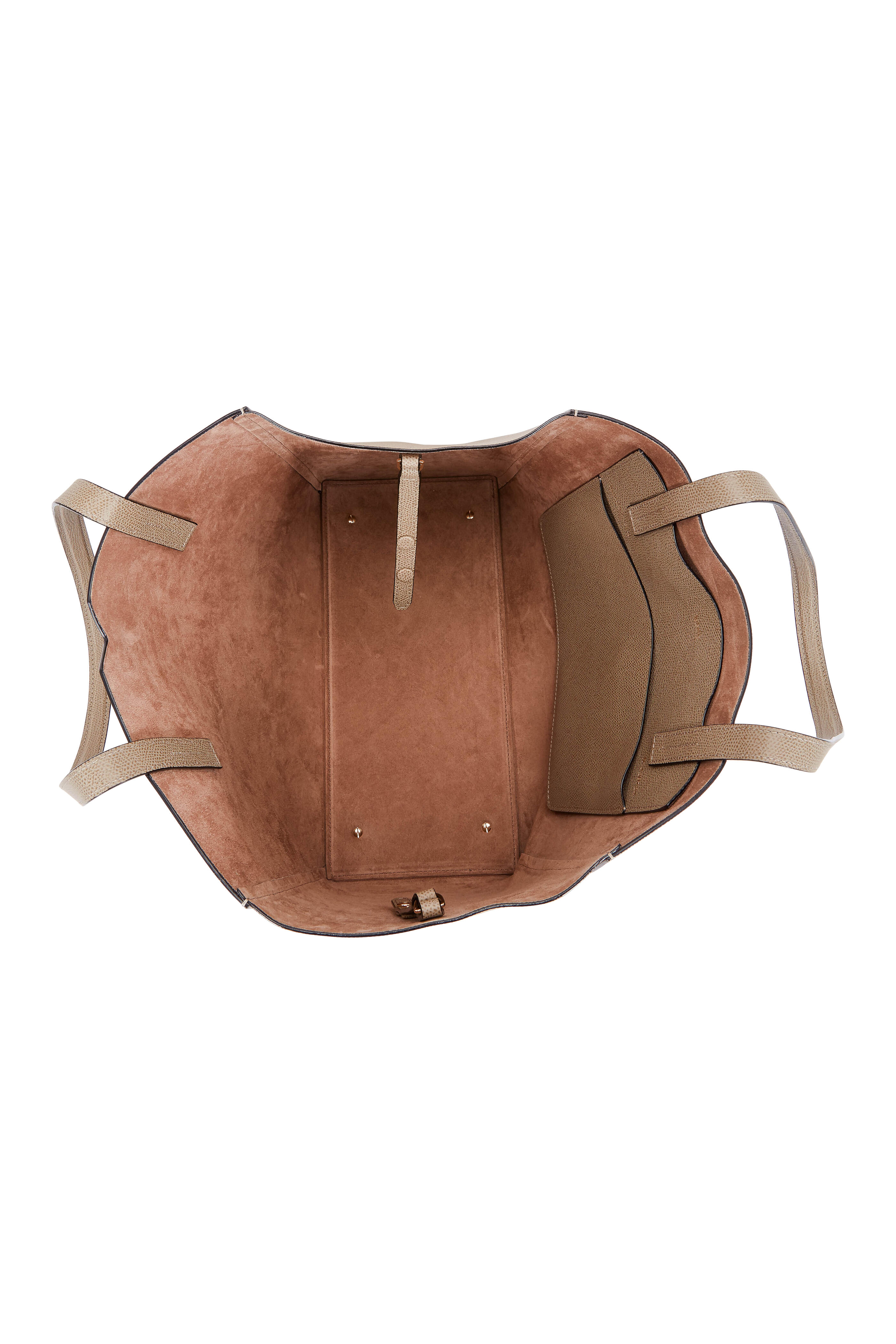 Valextra - Oyster Saffiano Leather "V" Large Tote - view 4