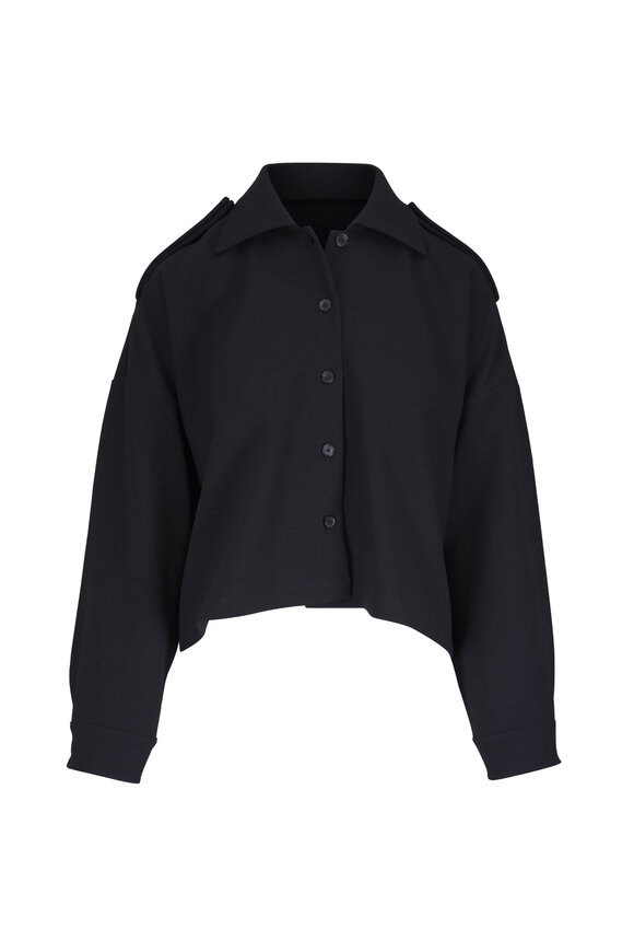 Khaite Bodine Black Crepe Top - view 1