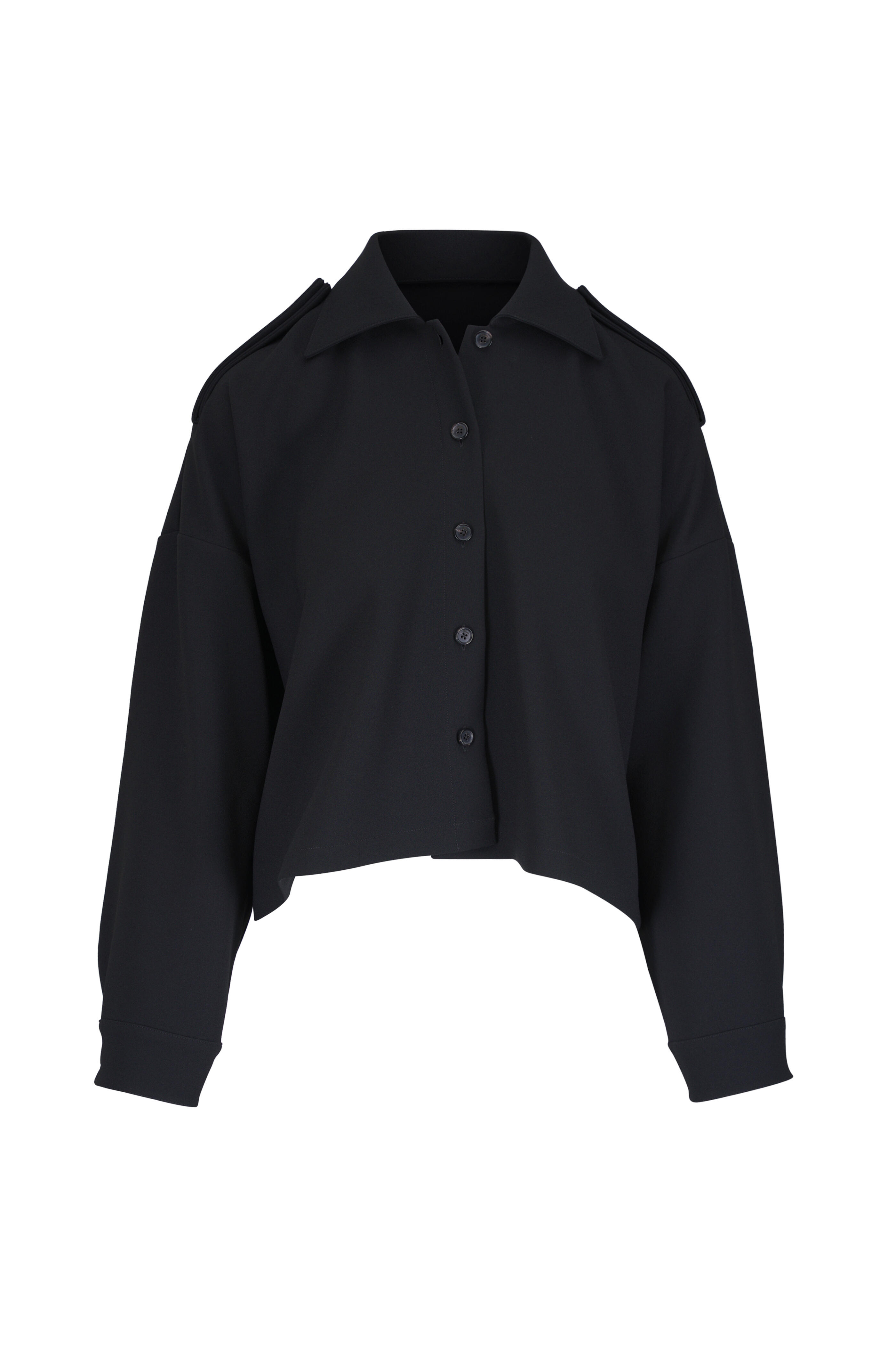 Khaite - Bodine Black Crepe Top - view 1