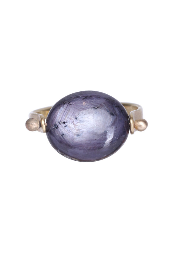 Ted Muehling Purple Sapphire Bead Ring