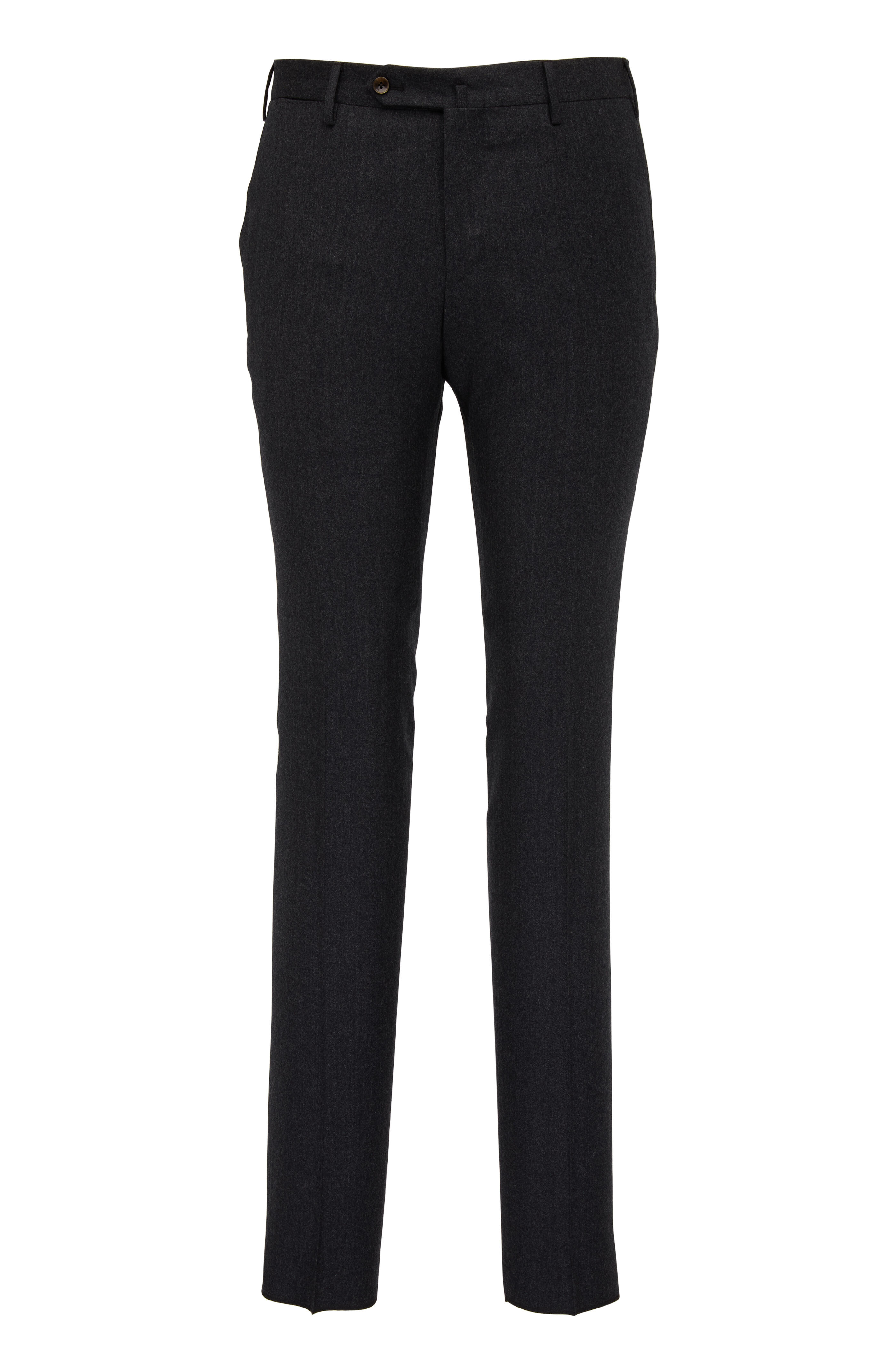 パンツ PT TORINO Woman Pants Black CDVSNYZ00STDDX18 0990 PT Torino - Coal Wool Mélange Flannel Pant | Mitchell Stores