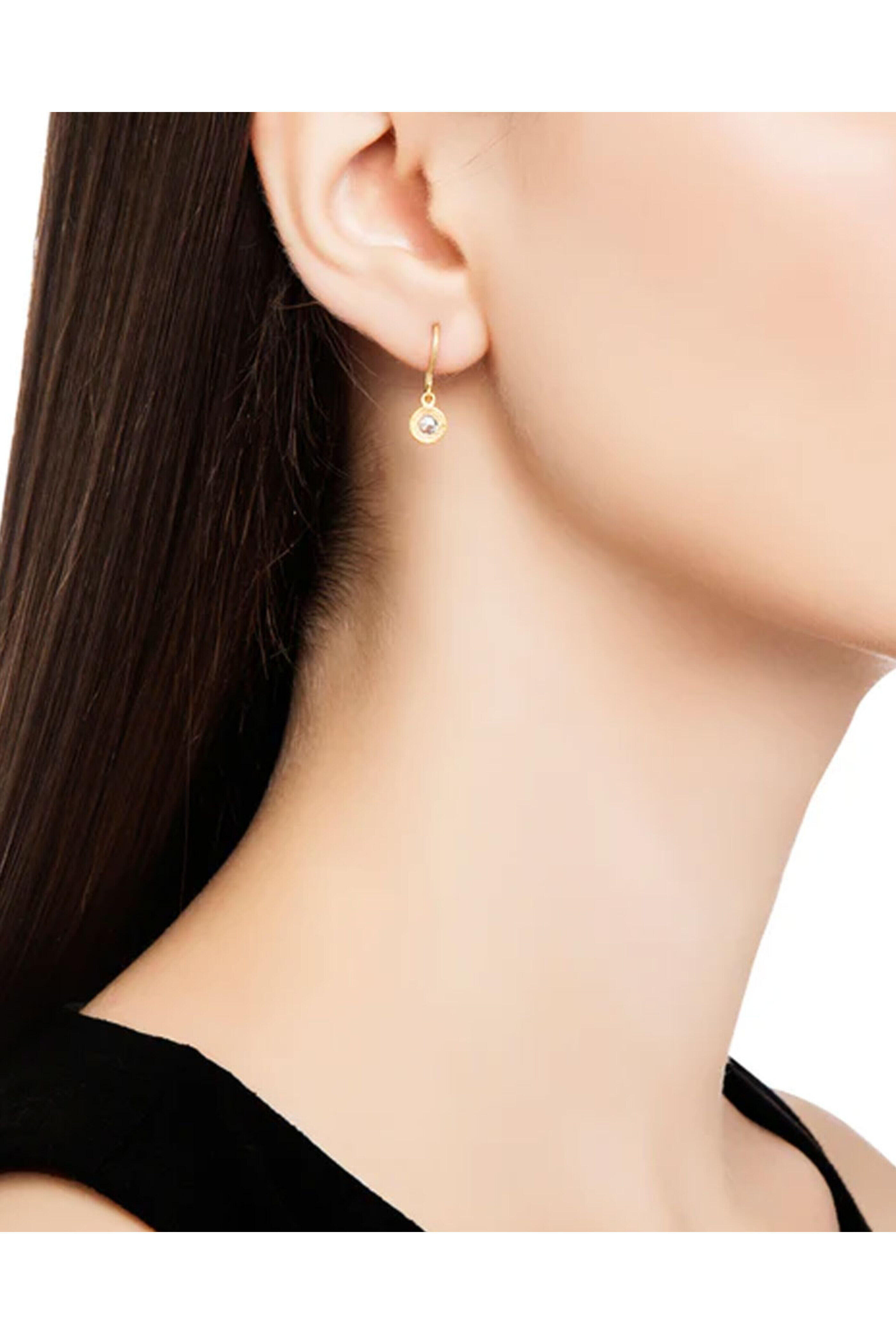 Harari Inc - Mica Rose Cut Diamond Earrings