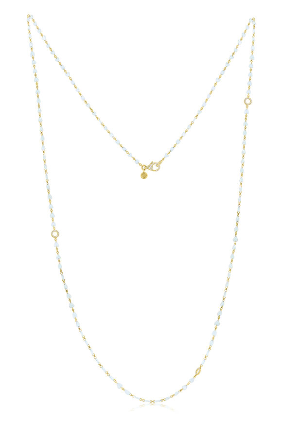Sutra 18k Yellow Gold Rose Cut Diamond Necklace