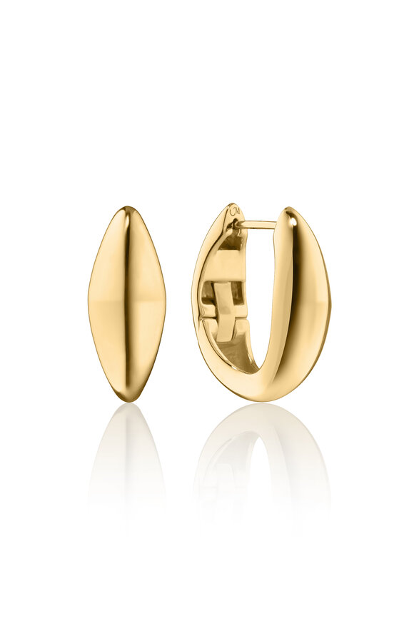 Monica Rich Kosann 18k Yellow Gold Points North Extra Large Hoops - view 1
