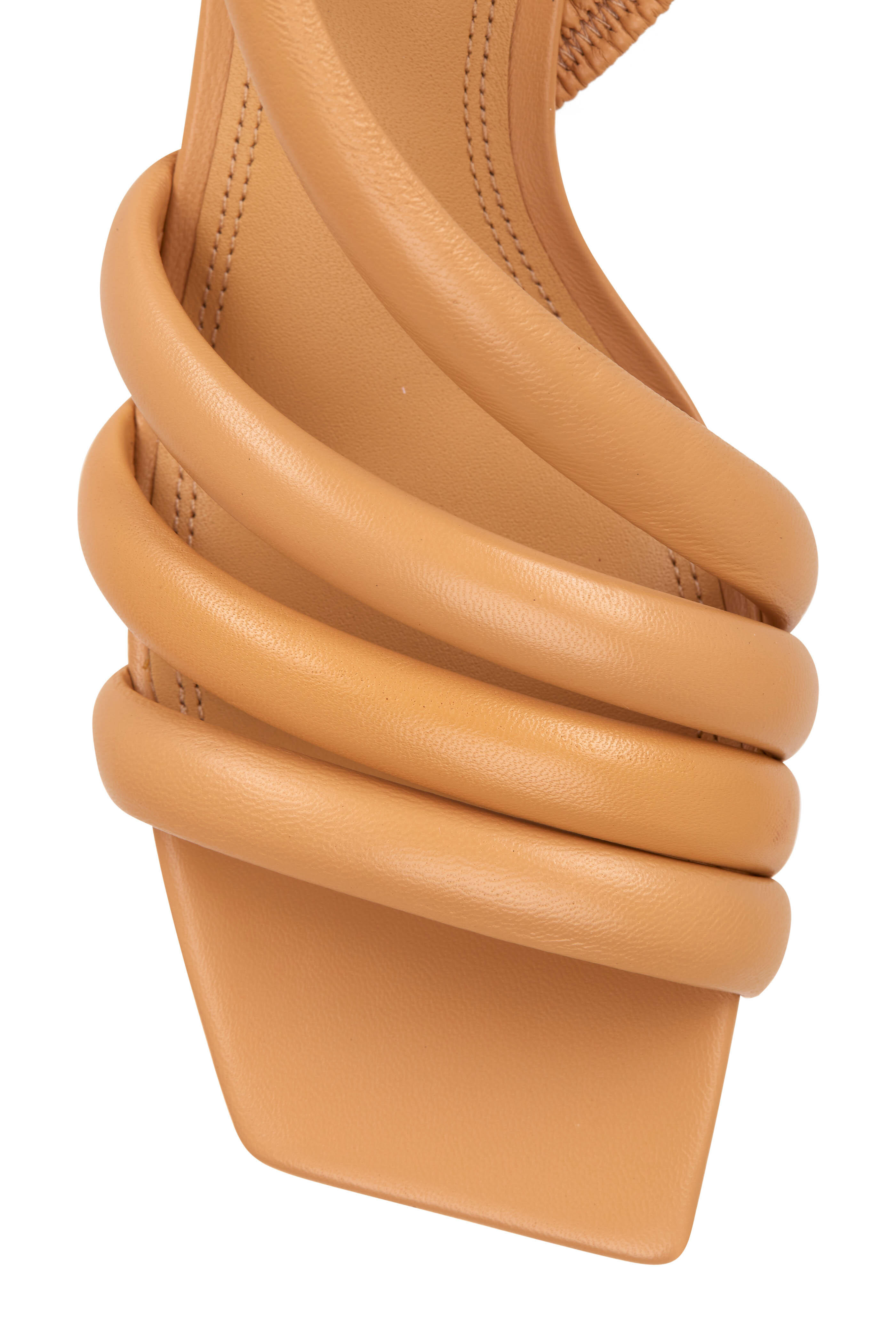 Mercedes Castillo - Aline Affogato Leather Mid Heel Sandal