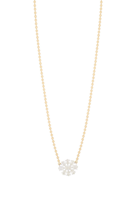 Sutra 18k Yellow Gold Diamond Necklace