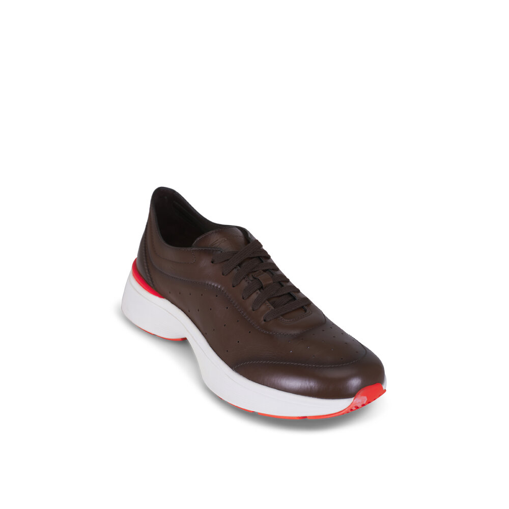 Santoni - Rock Brown Leather Chukka Boot | Mitchell Stores