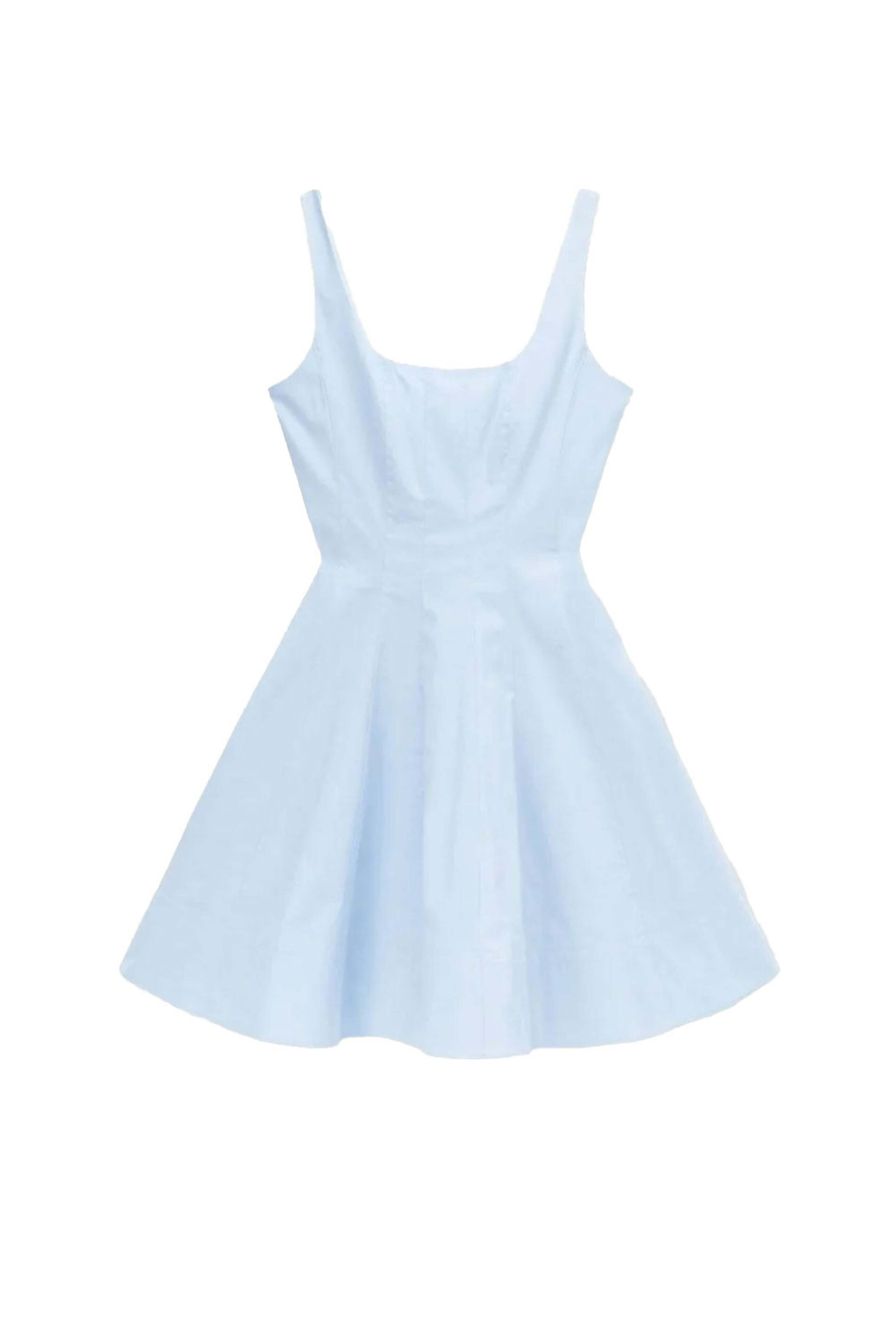 Staud - French Blue Mini Wells Dress