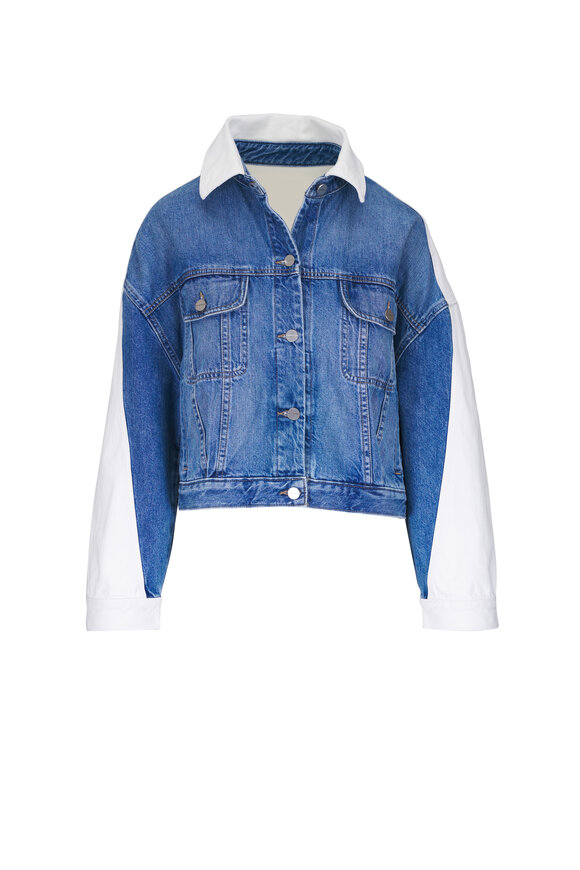 TWP Dylan White & Vintage Denim Jacket