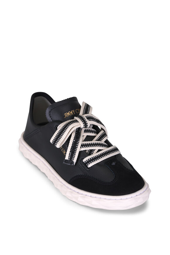 Jimmy Choo Diamond Light Flex F Black Leather Sneaker - view 1