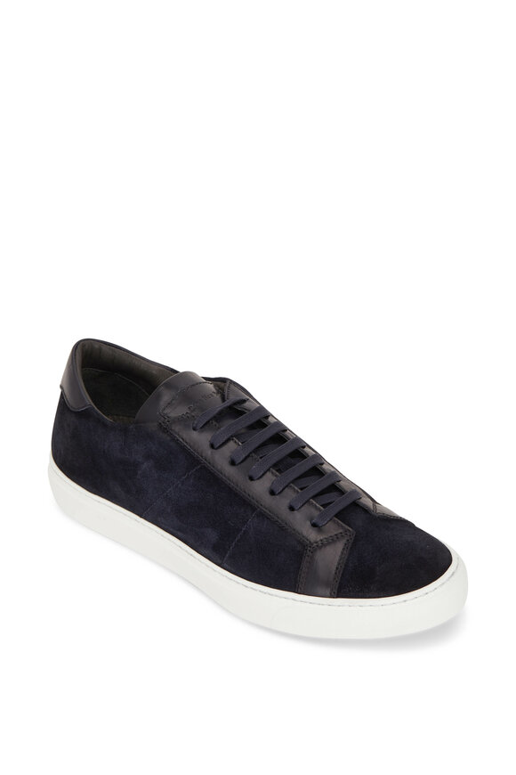 To Boot New York - Malden Blue Leather & Suede Sneaker