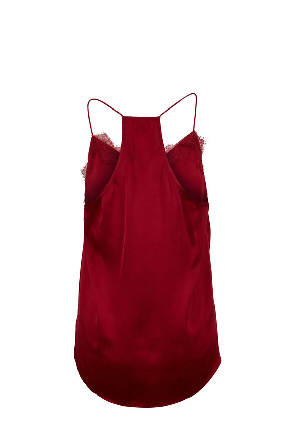 Cami NYC - The Racer Ruby Charmeuse Cami