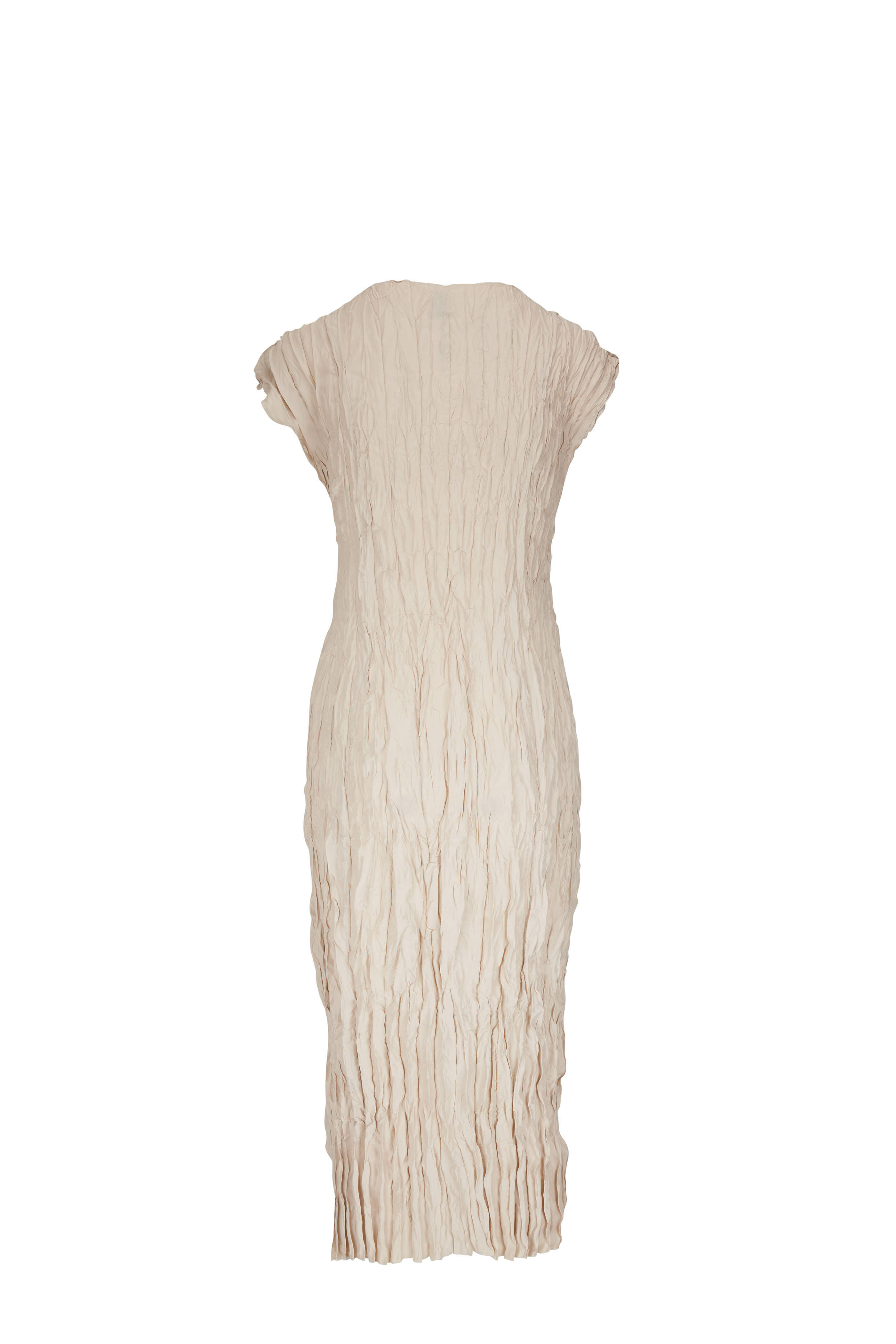 Totême - Hay Crinkled Silk Cap Sleeve Dress | Mitchell Stores