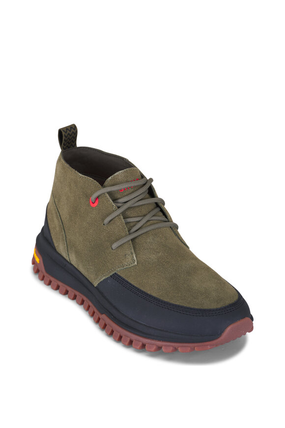 Swims Helmut Vibram Hickory Green Suede Chukka Boot