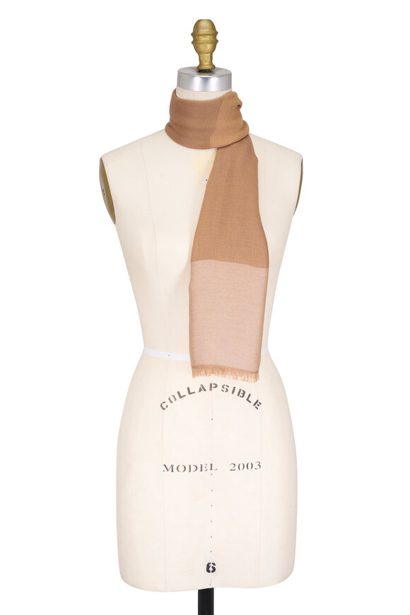 Loro Piana Quadrilatero del Silenzio Tan Multi Foulard