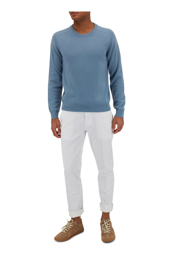 Tom Ford - Light Blue Cashmere Crewneck Sweater