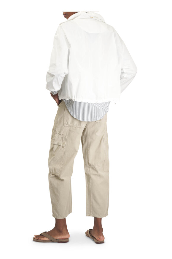 Herno White Techno Taffeta Short Jacket - view 4
