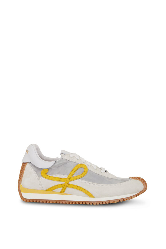 Loewe - Flow Runner Silver, White & Yellow Sneaker