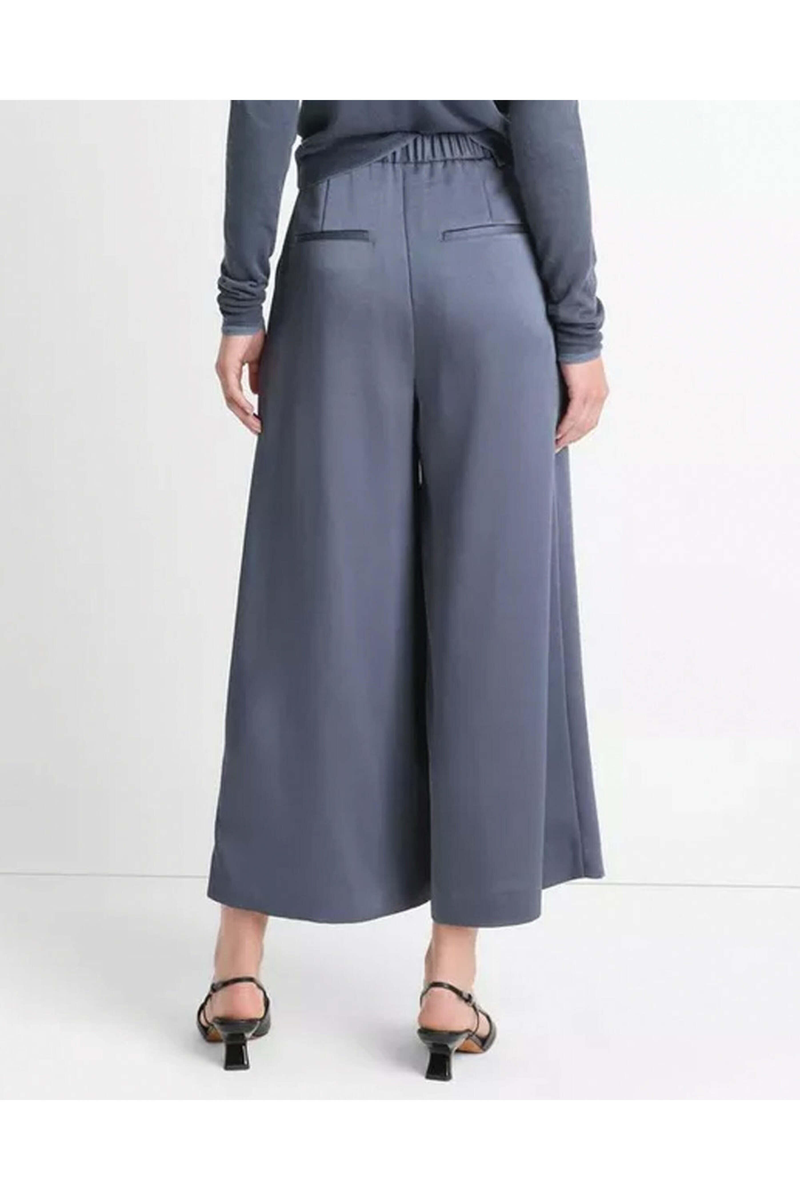 Vince - Dark Water Mid Rise Satin Culotte | Mitchell Stores display picture 1