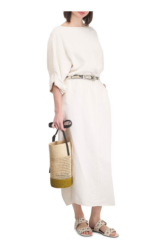 Valentino Garavani Nellcôte Ivory Stud Slide Sandal - view 2