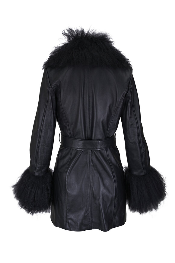 Nili Lotan Sefa Black Leather Jacket - view 3