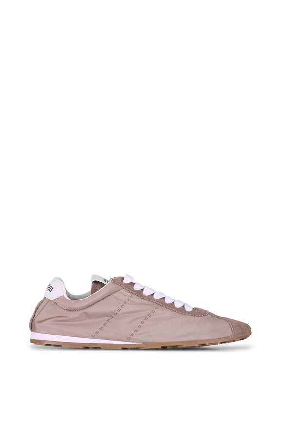 Miu Miu Dark Rose Nylon Sneaker - view 6