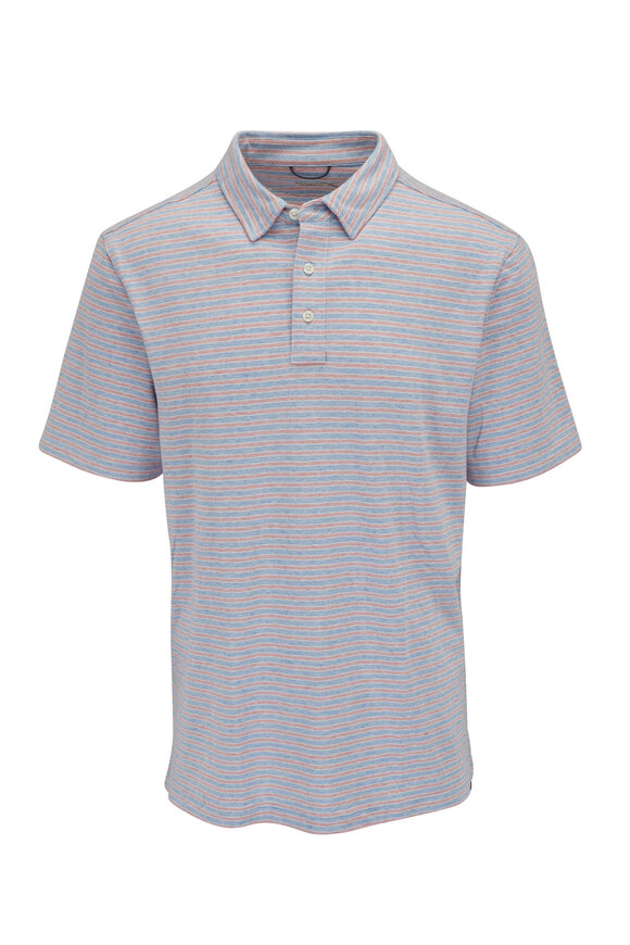 Faherty Brand - Movement™ Madaket Stripe Short Sleeve Polo