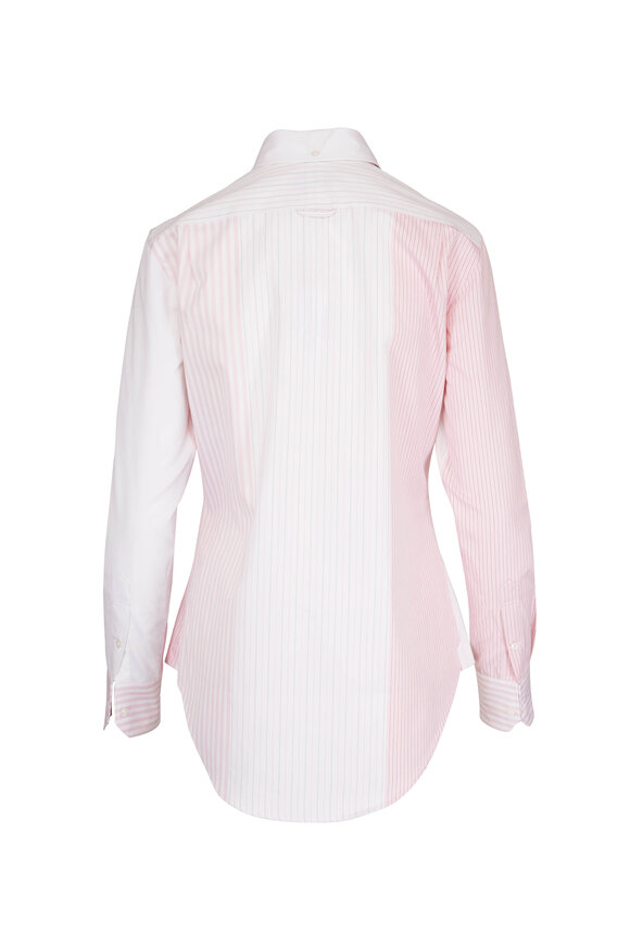 Thom Browne - Light Pink Multi-Stripe Button-Up Shirt