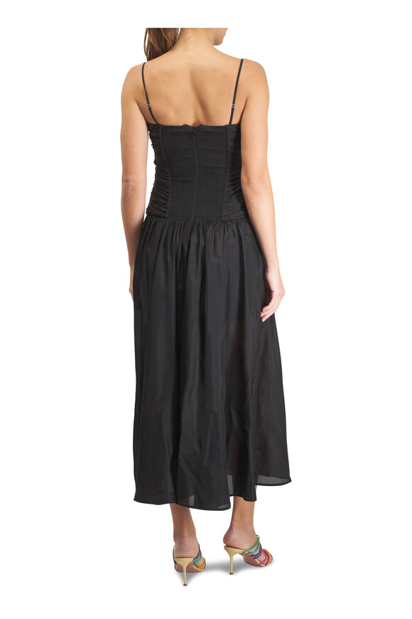 Zimmermann Aster Black Scarf Midi Dress - view 4