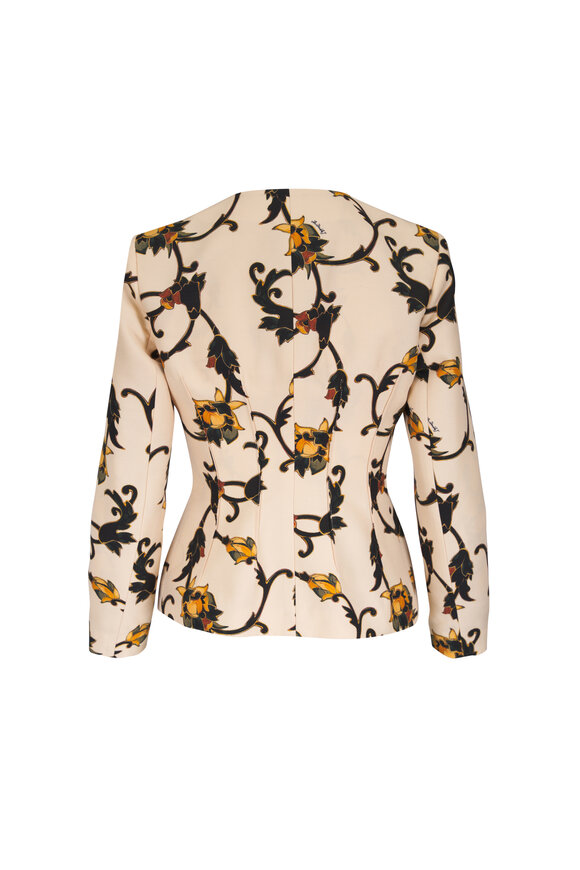La DoubleJ La Milanese White Buttercup Print Jacket - view 4