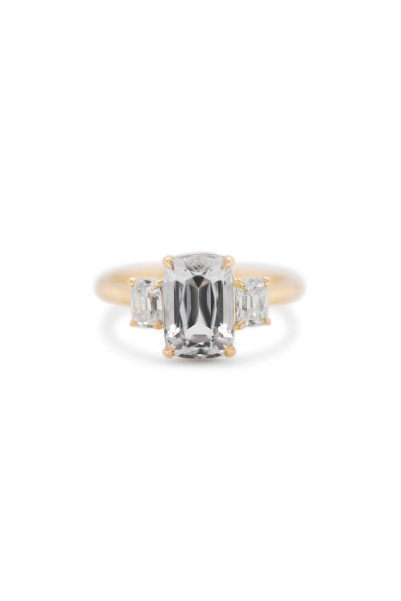 Kali Zoe 18k Yellow Gold Tourmaline & Diamond Ring - view 1