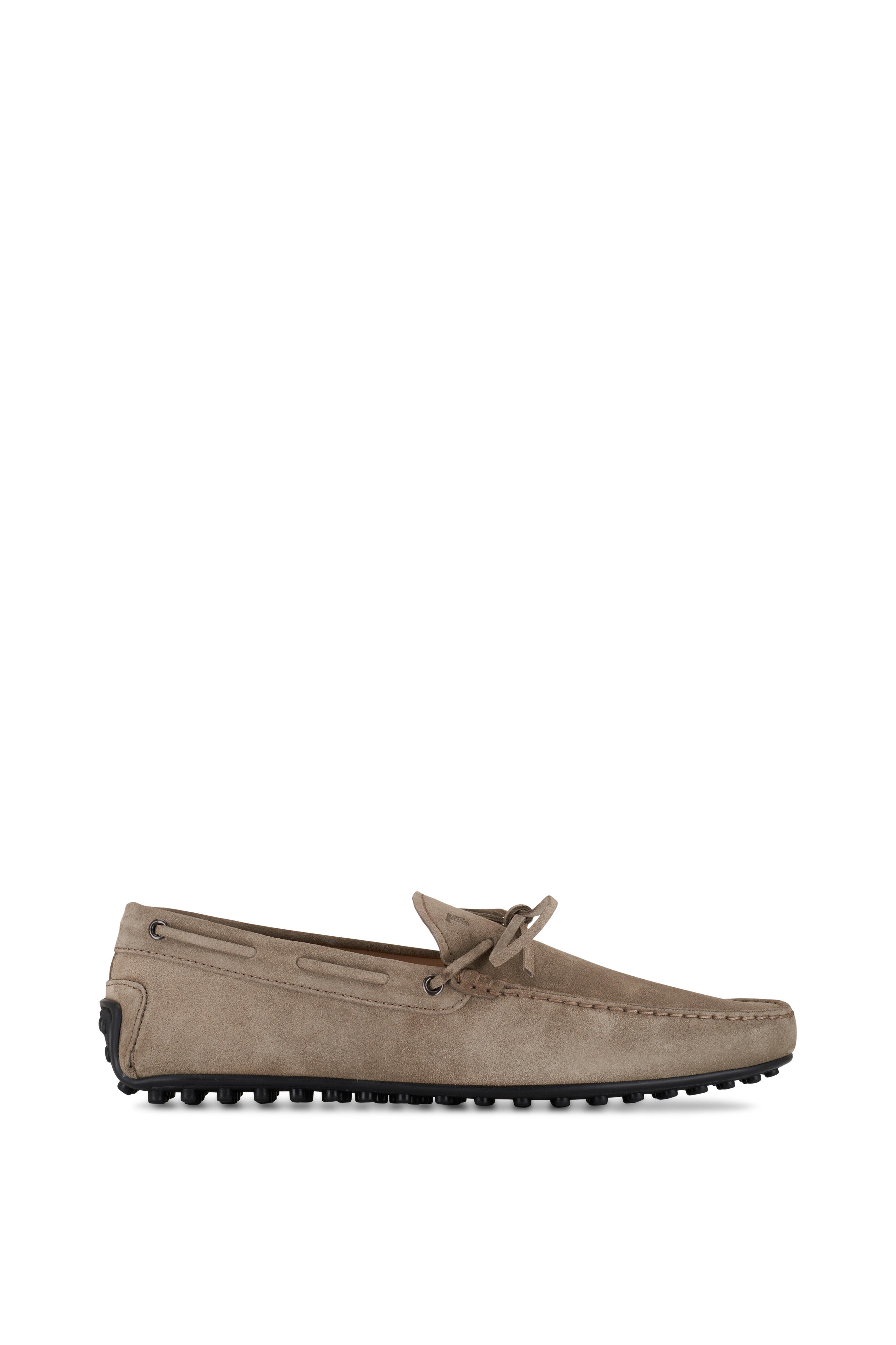 Tod's - Gommini Taupe Suede Laccetto City Loafer