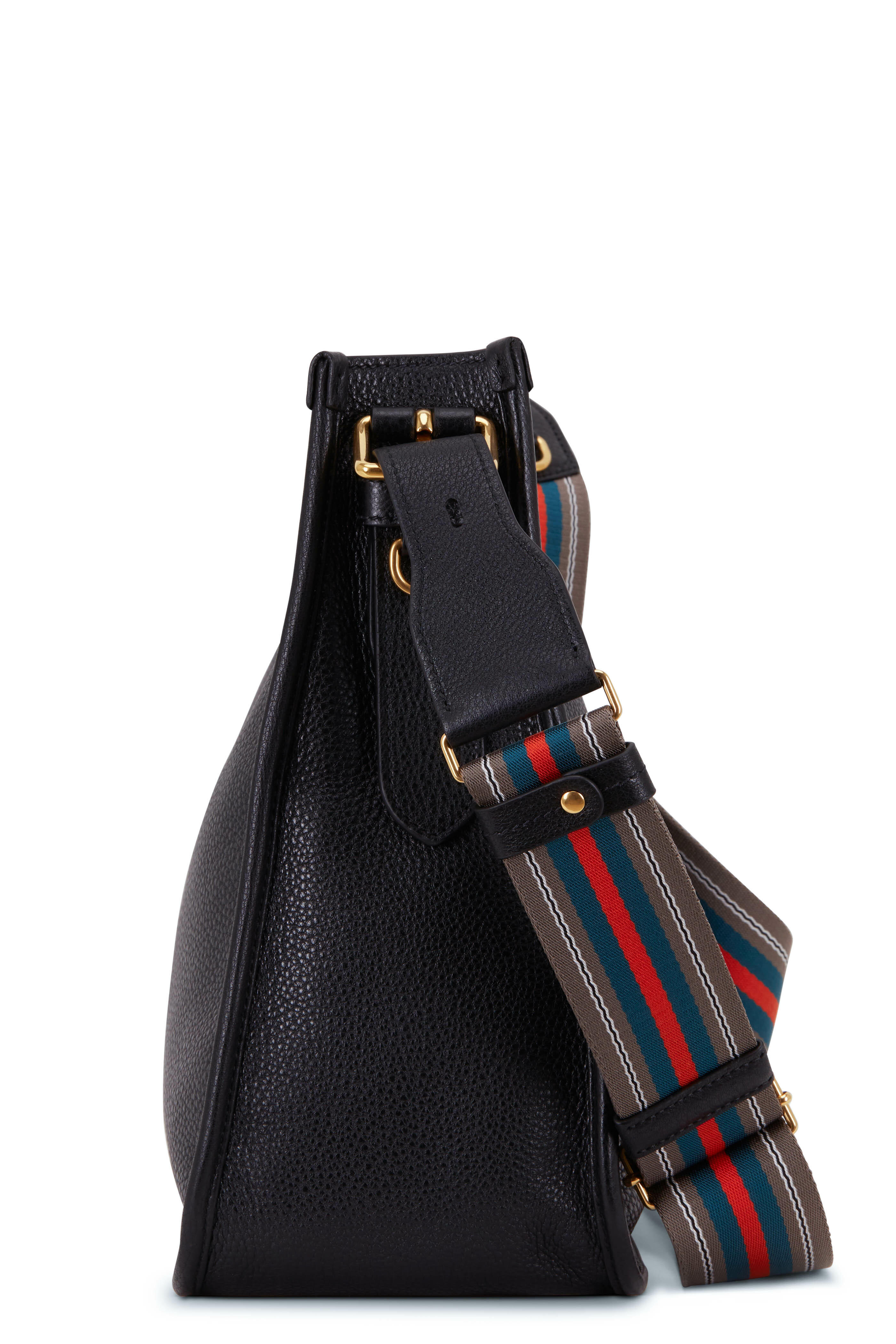 【関税&送料込】Prada Medium Hobo Bag In Grainy Leather Prada - Black Leather Medium Hobo Shoulder Bag | Mitchell Stores