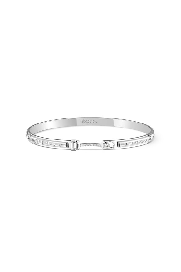 Nouvel Heritage White Gold BF's Wedding Bangle - view 2