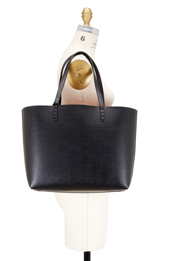 Mansur Gavriel Black Saffiano Large Tote - view 6